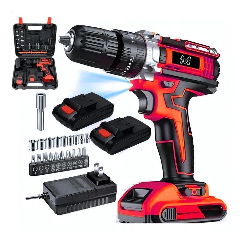 2X Parafusadeira E Furadeira Impacto 2 Bateria