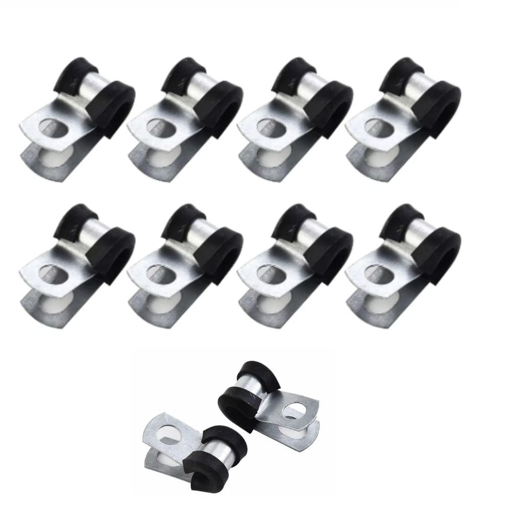 Kit 10 Abraçadeira Metal Tubo Freio Hidraulicos Cobre 3/16