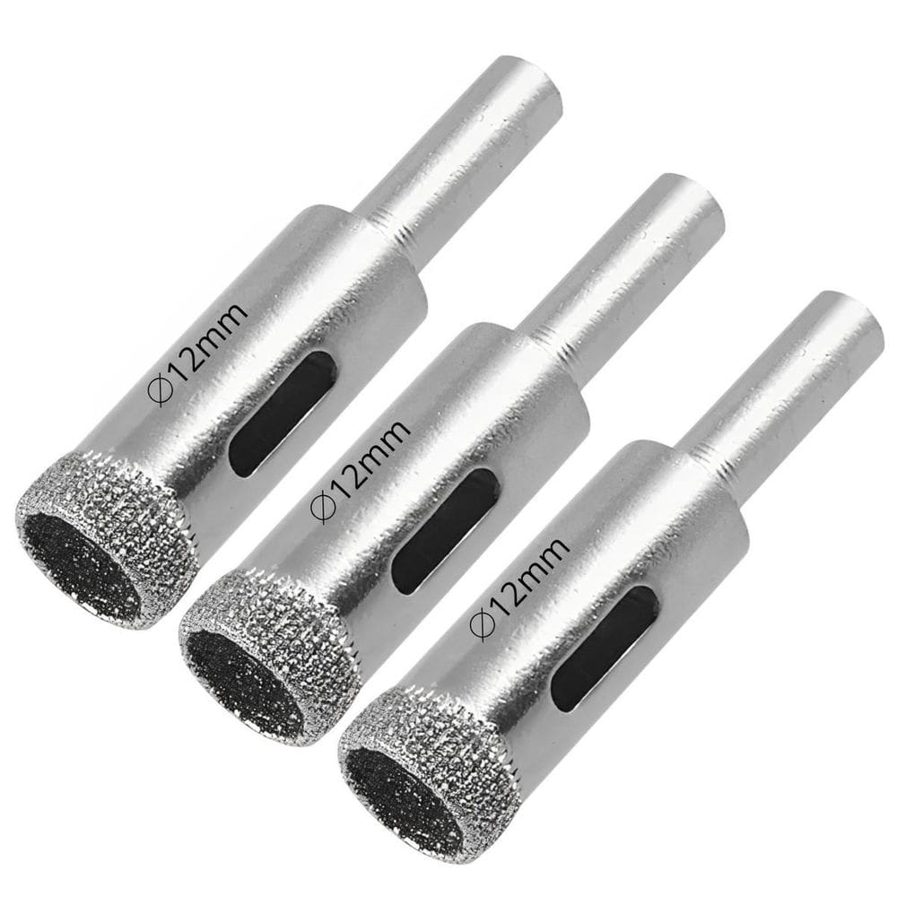 Serra Copo Diamantada 12Mm Porcelanato Vidro Mármore 03 Un