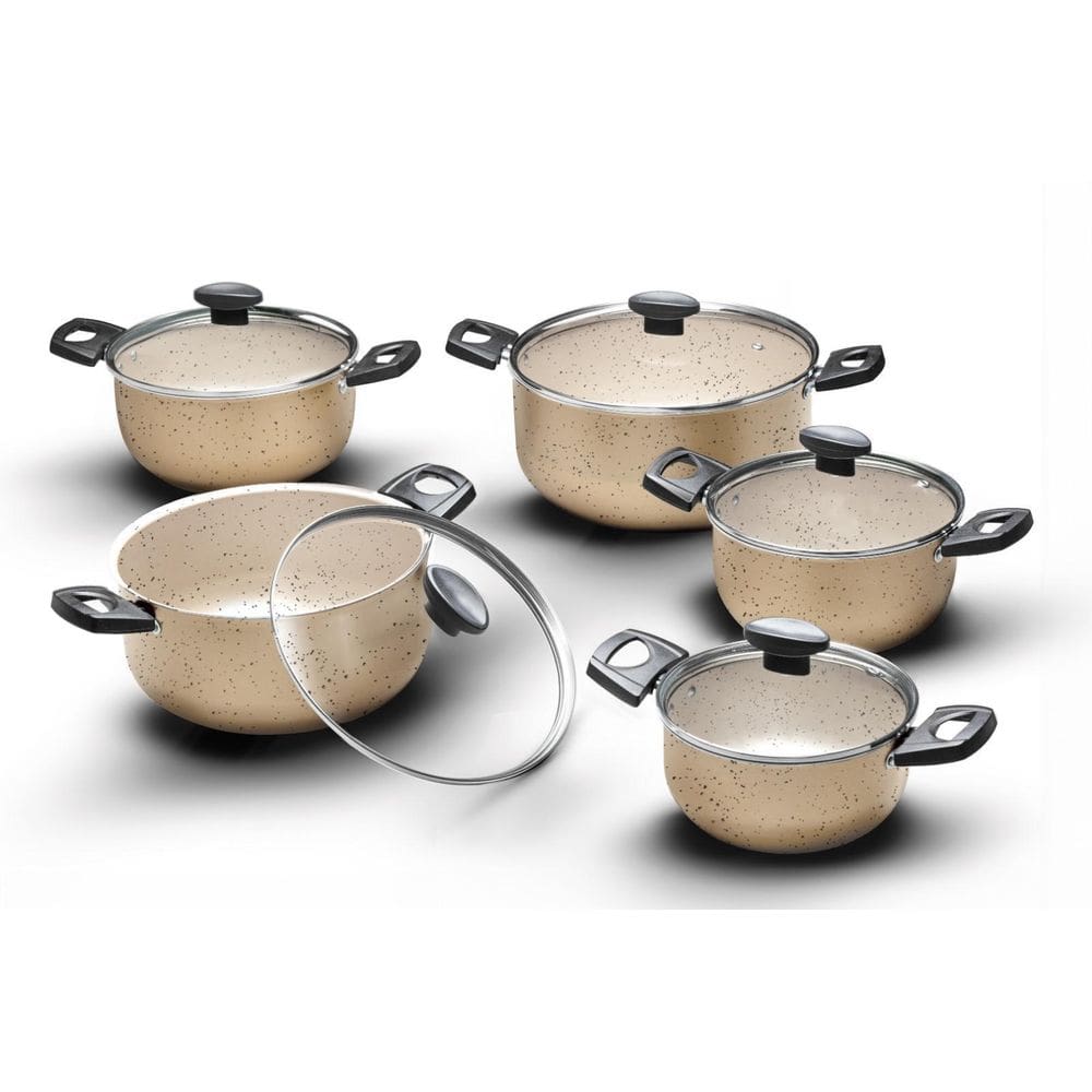 Conjunto Jogo De Panelas Caçarola Antiaderente 5 Peças