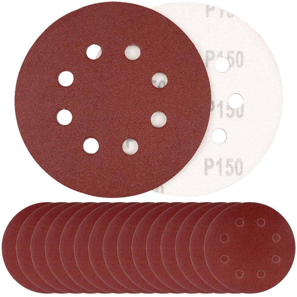 Kit 15 Disco De Lixa 125Mm Com 8 Furos Grão 150