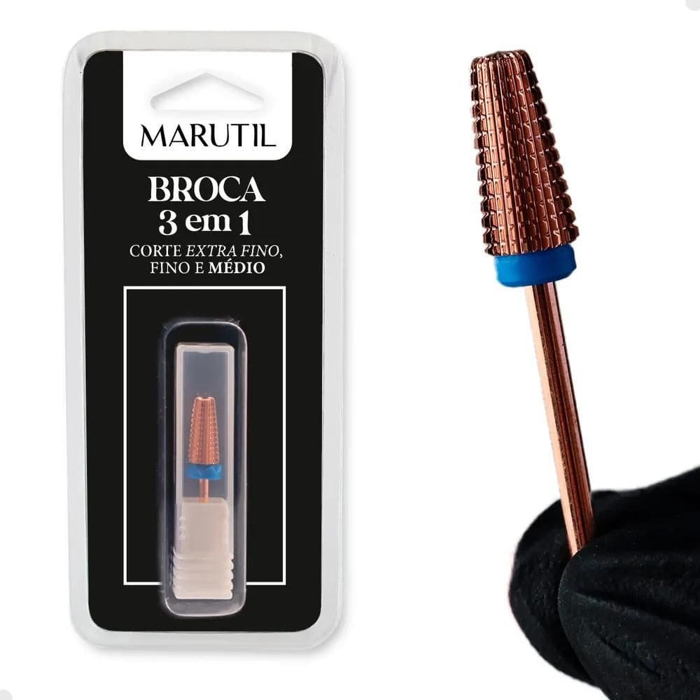 Broca De Unha 3 Em 1 Cônica Tungstênio, Linha M