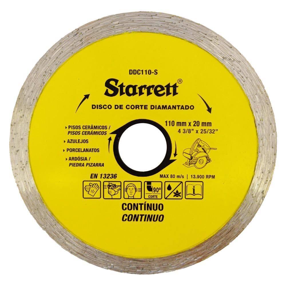 Disco De Corte Diamantado Contínuo 110X20Mm - Starrett