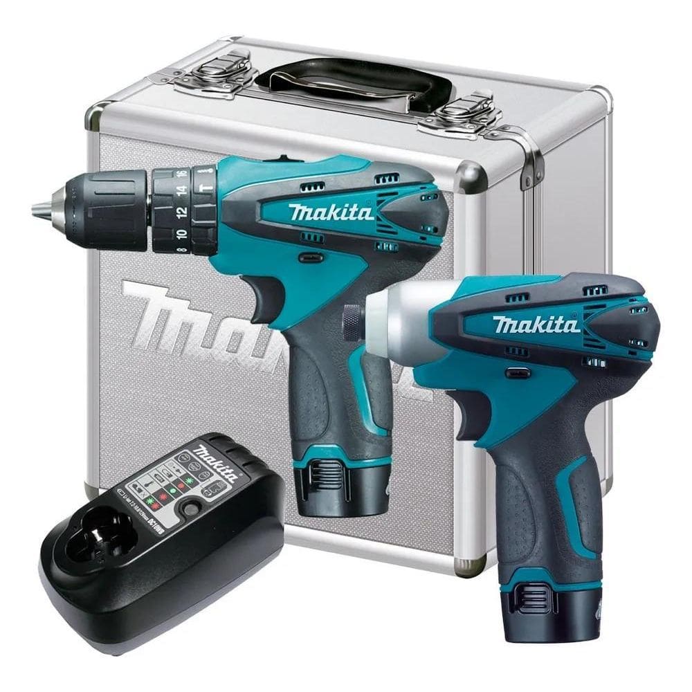2X Furadeira E Parafusadeira Impacto 12V Bateria Makita Dk14