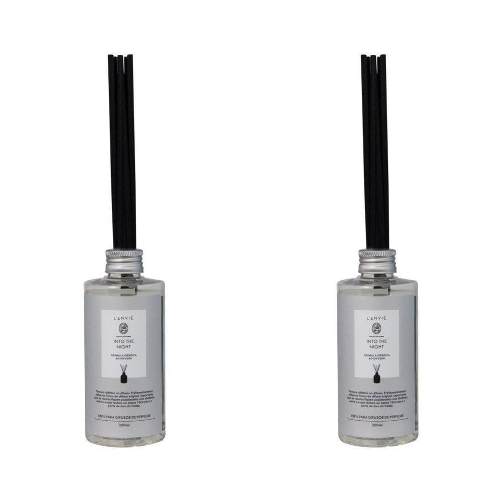 Kit 02 Refis Para Difusor De Perfume Into The Night 250ml Classic Lenvie