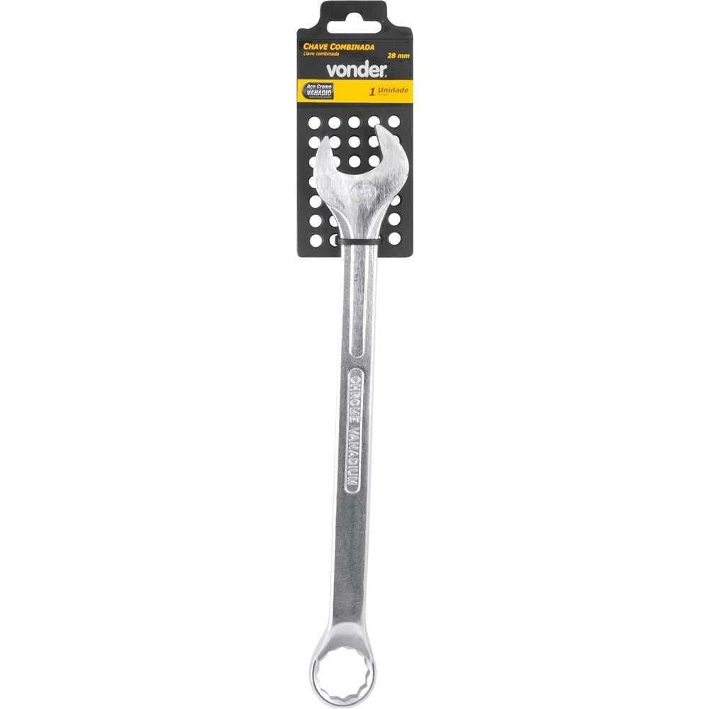 Chave Combinada 28Mm Cromo Vanádio Cromada Cartela Vonder