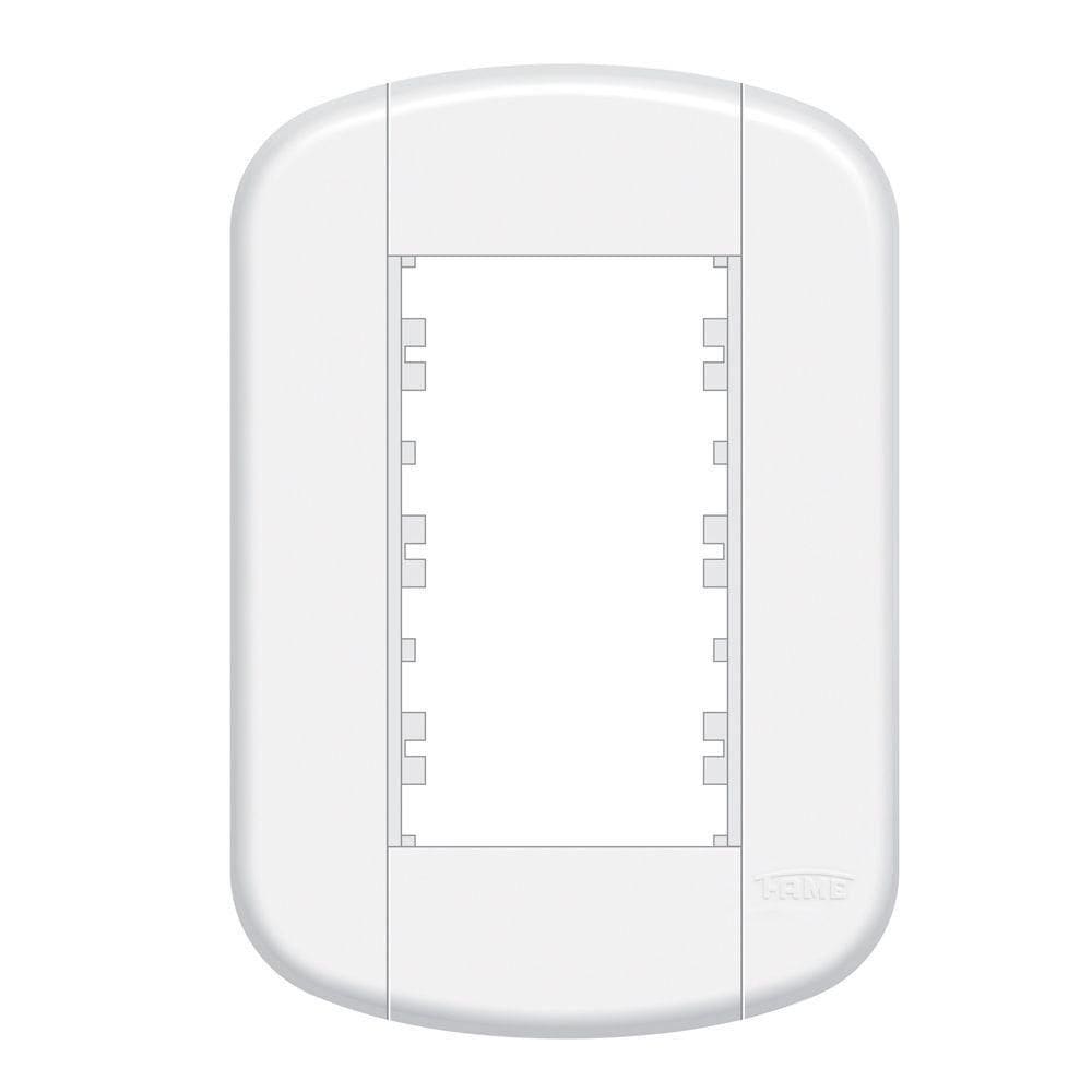 Placa 4x2 Com Suporte Para 3 Módulos - 3939 Blanc