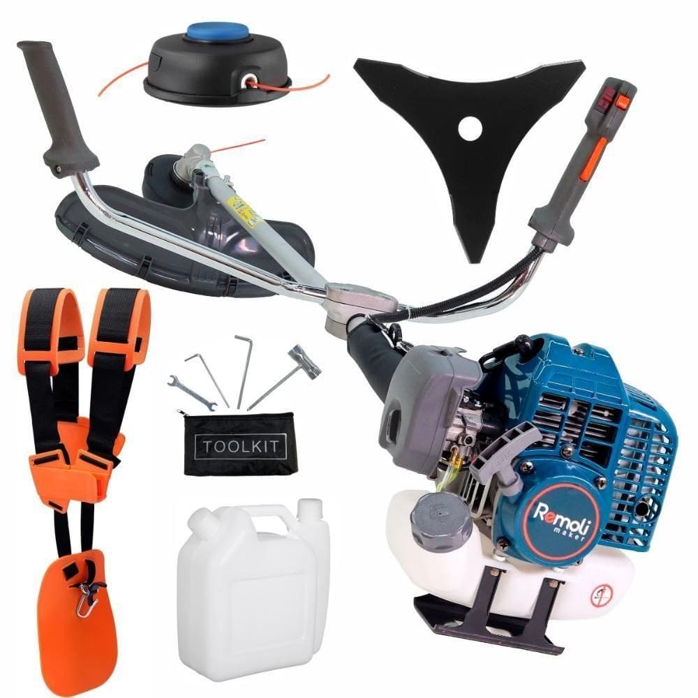 Roçadeira Gasolina Remoli R415pro 41,5cc Profissional Lâmina E Nylon