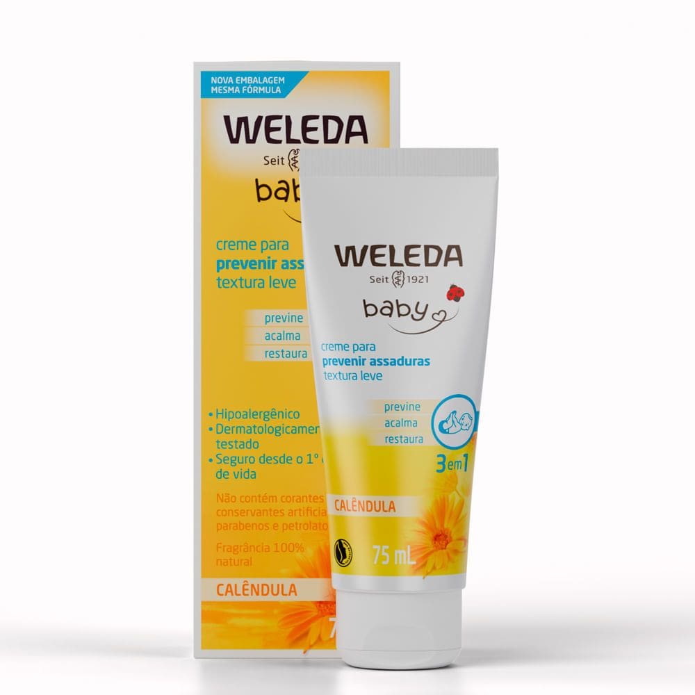 Weleda Baby Creme Preventivo de Assaduras Calêndula 75ml
