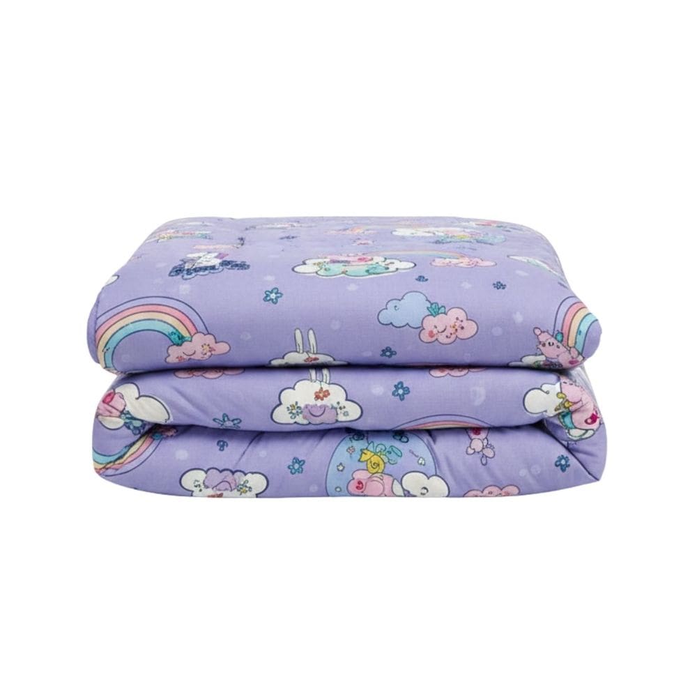 Edredom Dupla Face Microfibra Solteiro Peppa Pig 1,40m x 2,10m Lepper