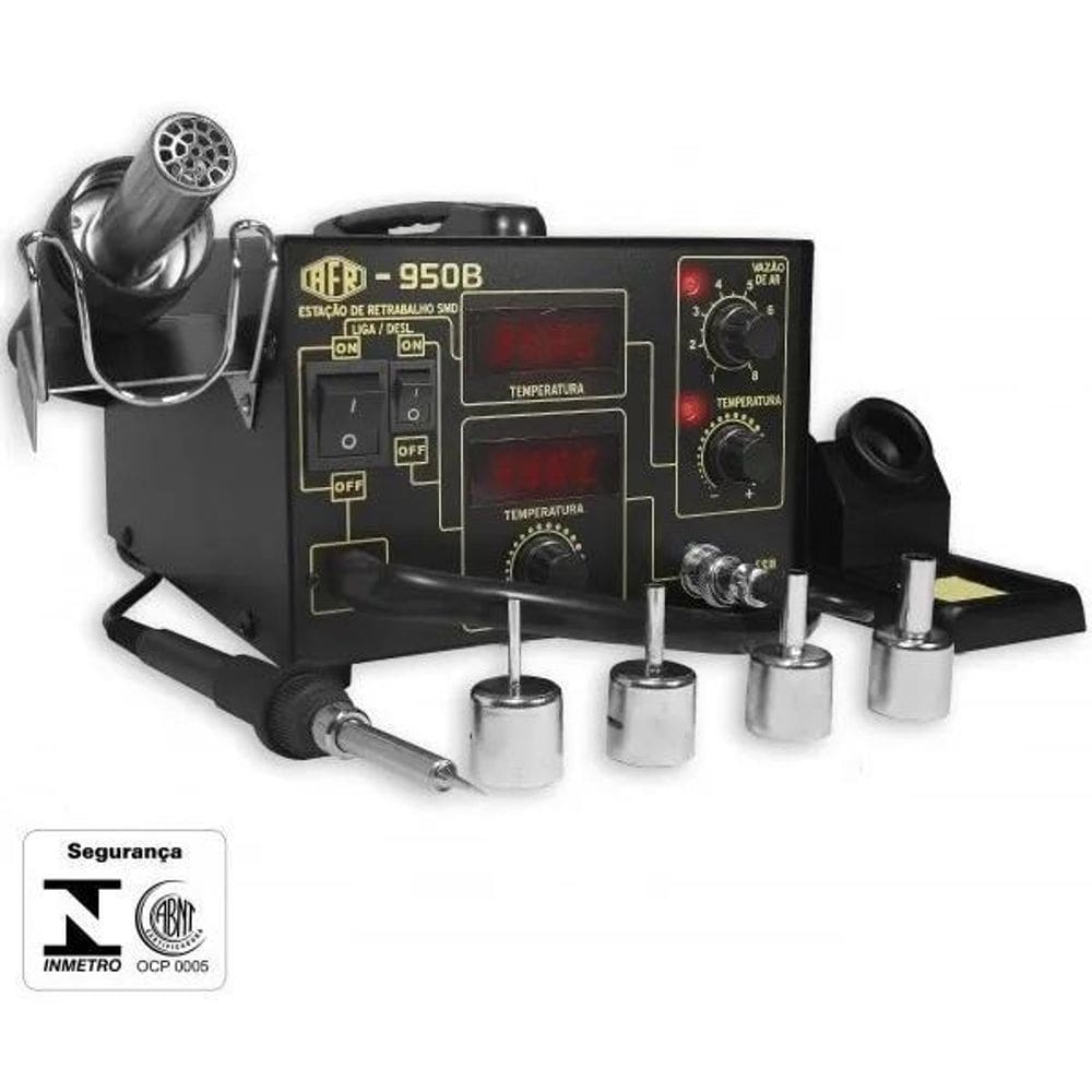 2X Estação De Retrabalho Ar Quente Conjugada 2 Em 1 Mod. Afr
