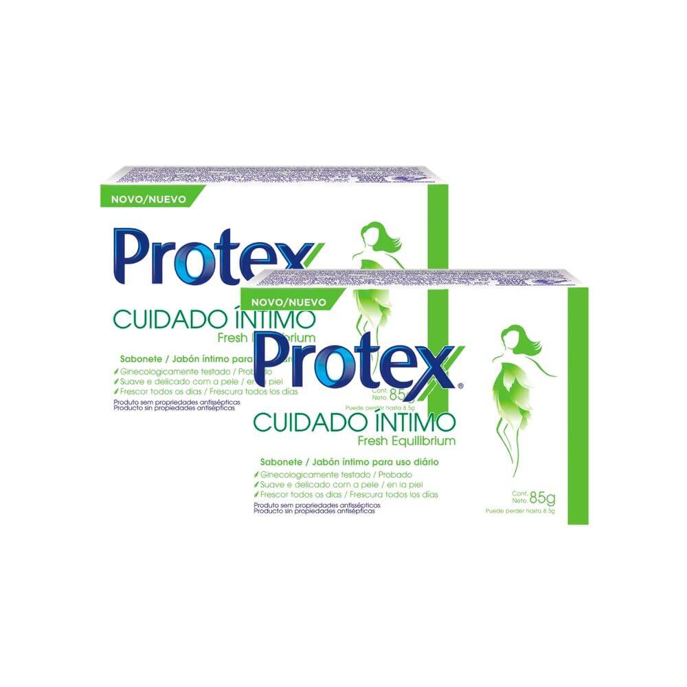 Kit 2 Sabonete em Barra Protex Cuidado íntimo Fresh Equilibrium 85g