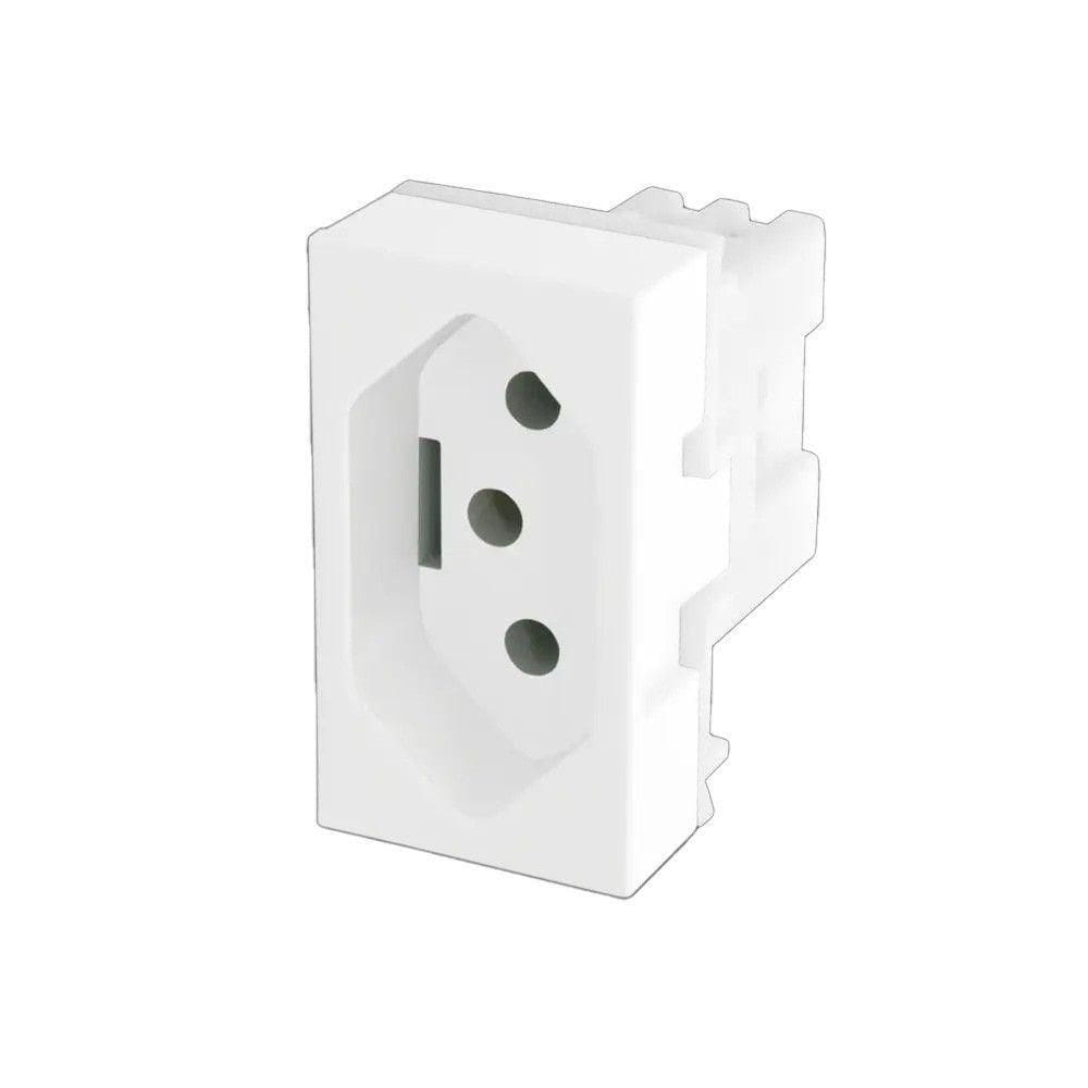 Módulo Tomada 2p+t 20a-250v~ Modulare - Evidence - Blanc Mais Fame