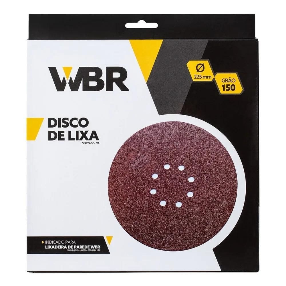 2X Disco Lixa Lixadeira Parede 225 Mm 10 Wagner Vonder Lynus