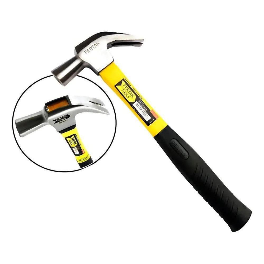 Martelo Unha Carpinteiro 650G Cabo Fibra 27Mm