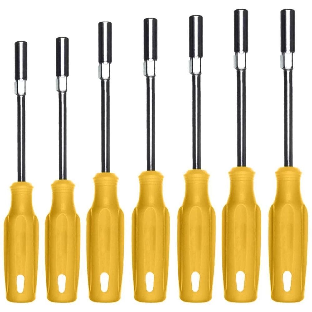 Kit Jogo Chave Canhão Soquete 7 Pçs - 5 À 13Mm