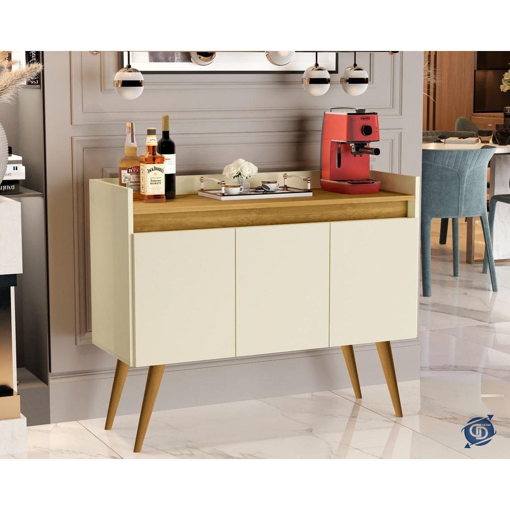 Aparador Buffet 3 Portas Luxo Off / Madeirado Comprar Moveis