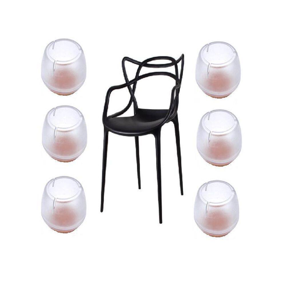 Kit 32 Proteção Pé Cadeira Moveis 25Mm A 30Mm Com Feltro