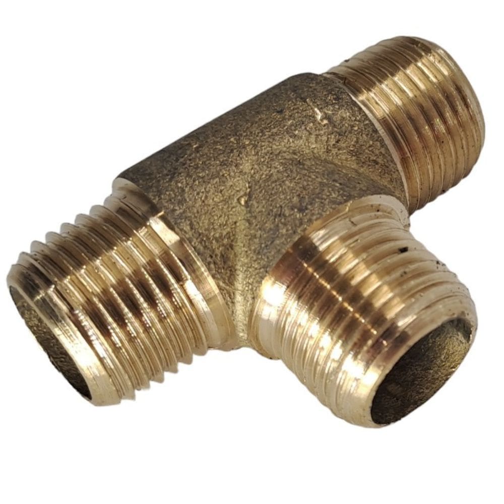 Tee Rosca Macho 1/2 Ideal p/ Ligação de Monocomando Amarelo