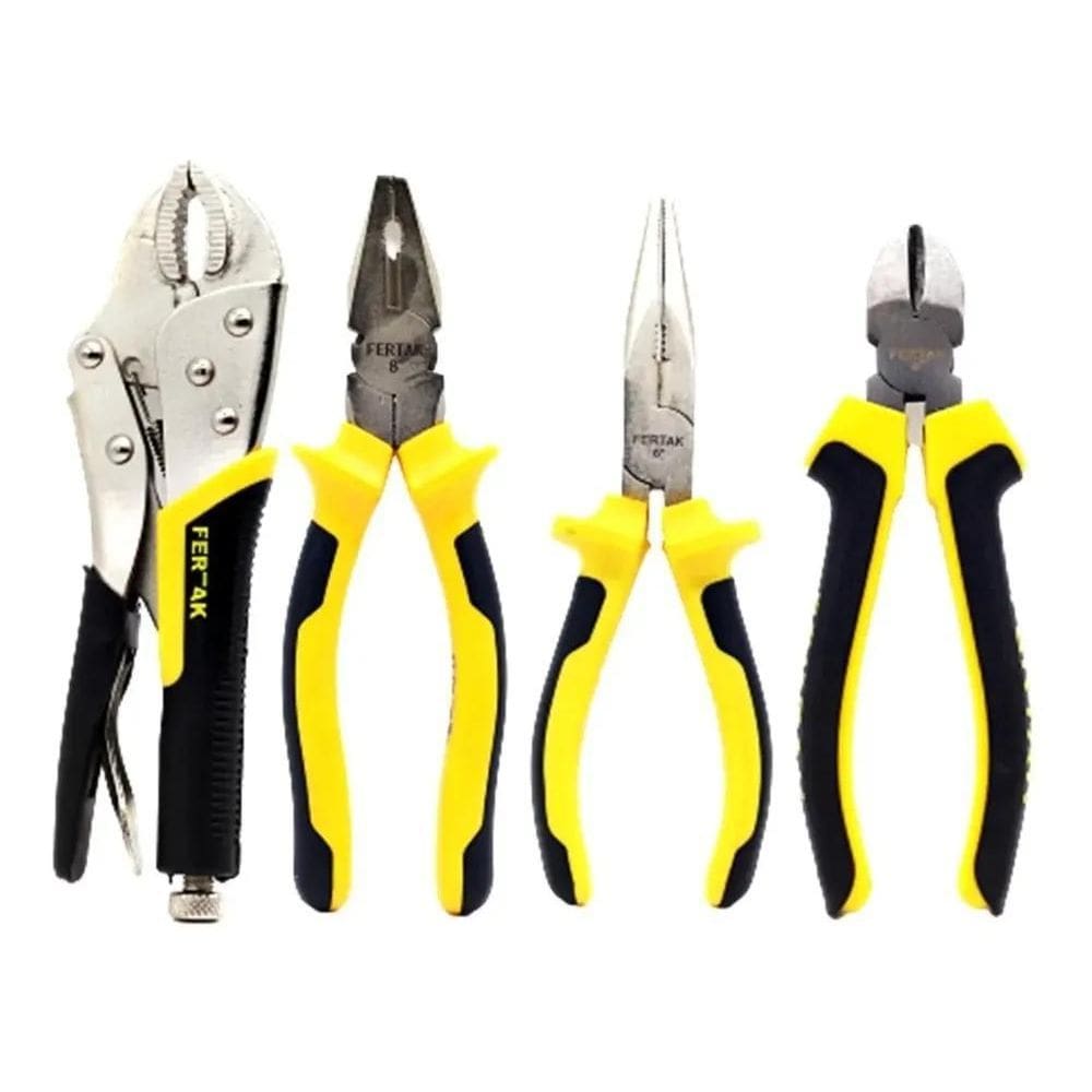 2X Kit Jogo Alicates Utilidades Universal Corte Bico Pressão