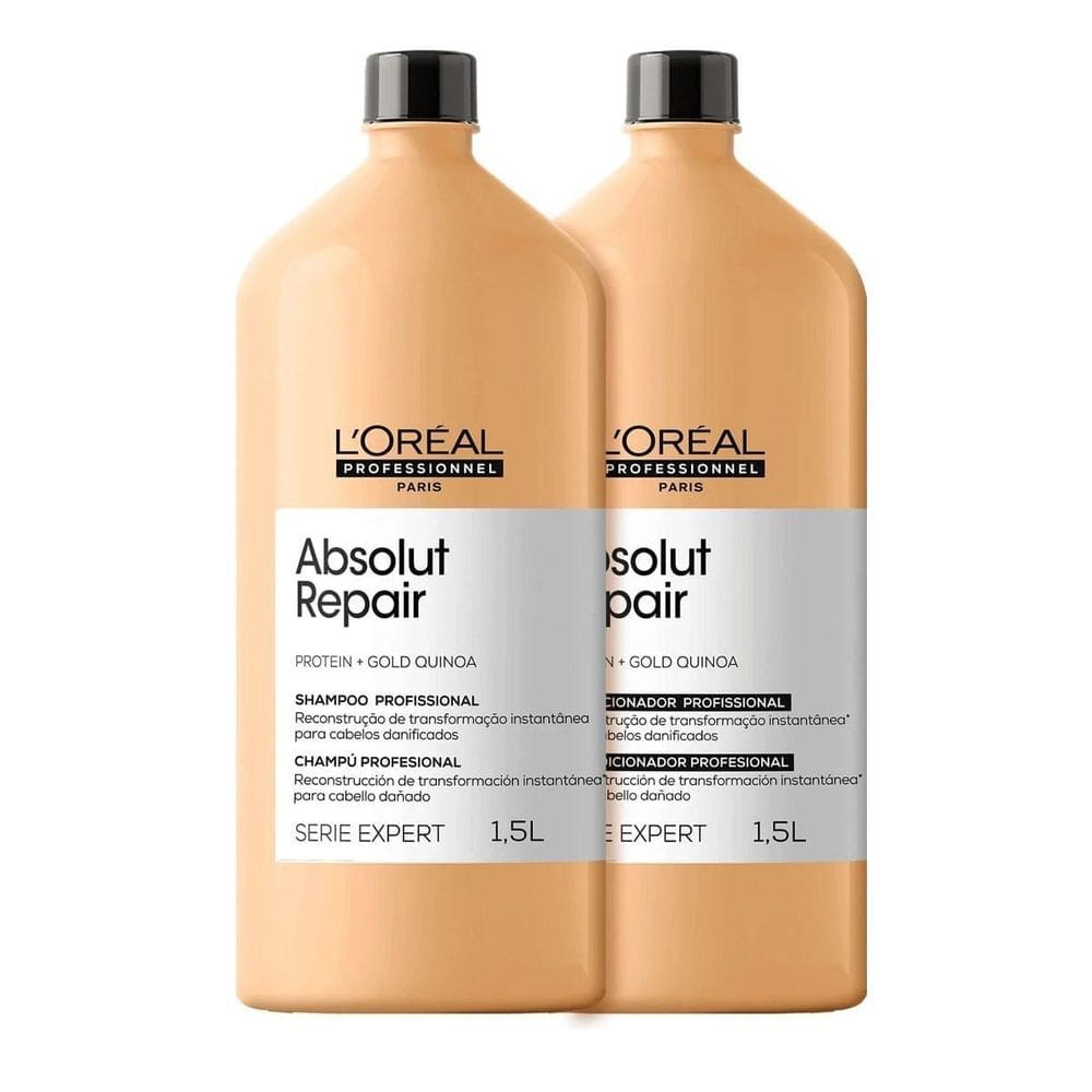 Kit Shampoo E Condicionador Loreal Absolut Repair 1,5 Litro