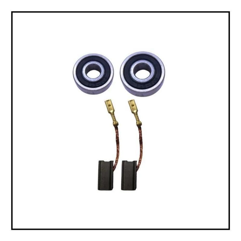 2X Rolamentos + Carvão Esmerilhadeira Black& Decker G720 Tip