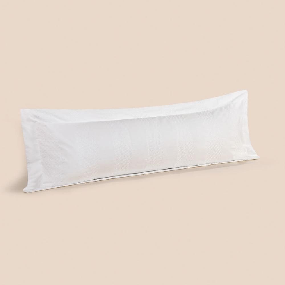 Fronha Body Pillow 40cm x 1,30m  Altenburg Haus Sereno Branco