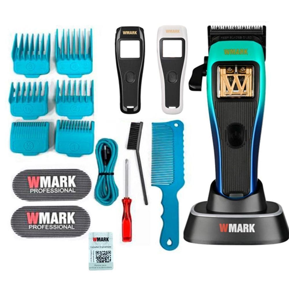Maquina De Corte Cabelo Wmark Ng X1 Azul