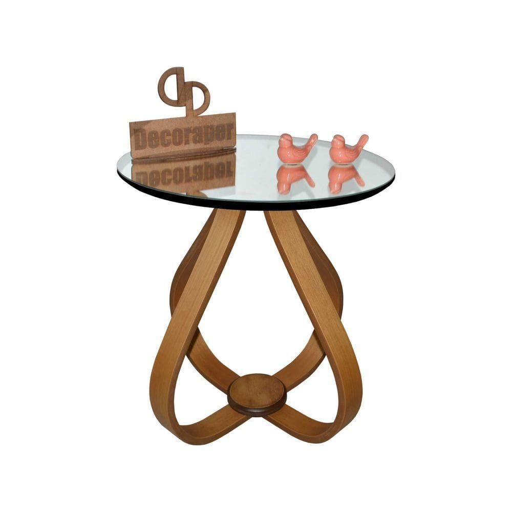 Mesa Canto Cebola Com Espelho 50cm Preto 50cm