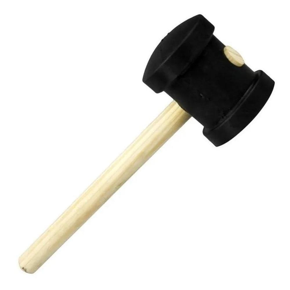 2X Martelo De Borracha Grande 80Mm Mil Kits