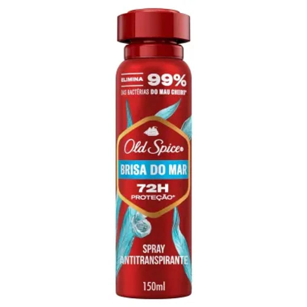 Desodorante Old Spice Brisa do Mar Aerossol 72h Antitranspirante Embalagem Econômica 200ml
