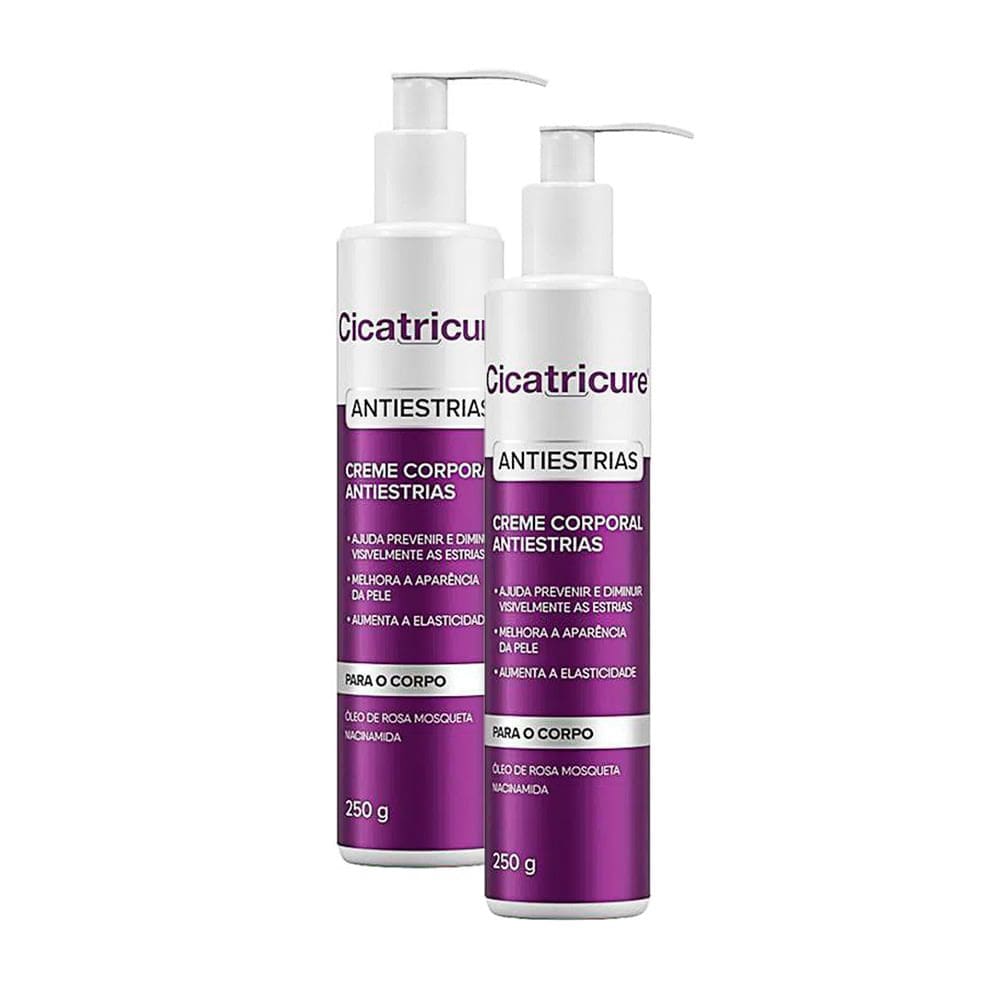 Cicatricure Creme Corporal Antiestrias 250g | Kit com duas unidades