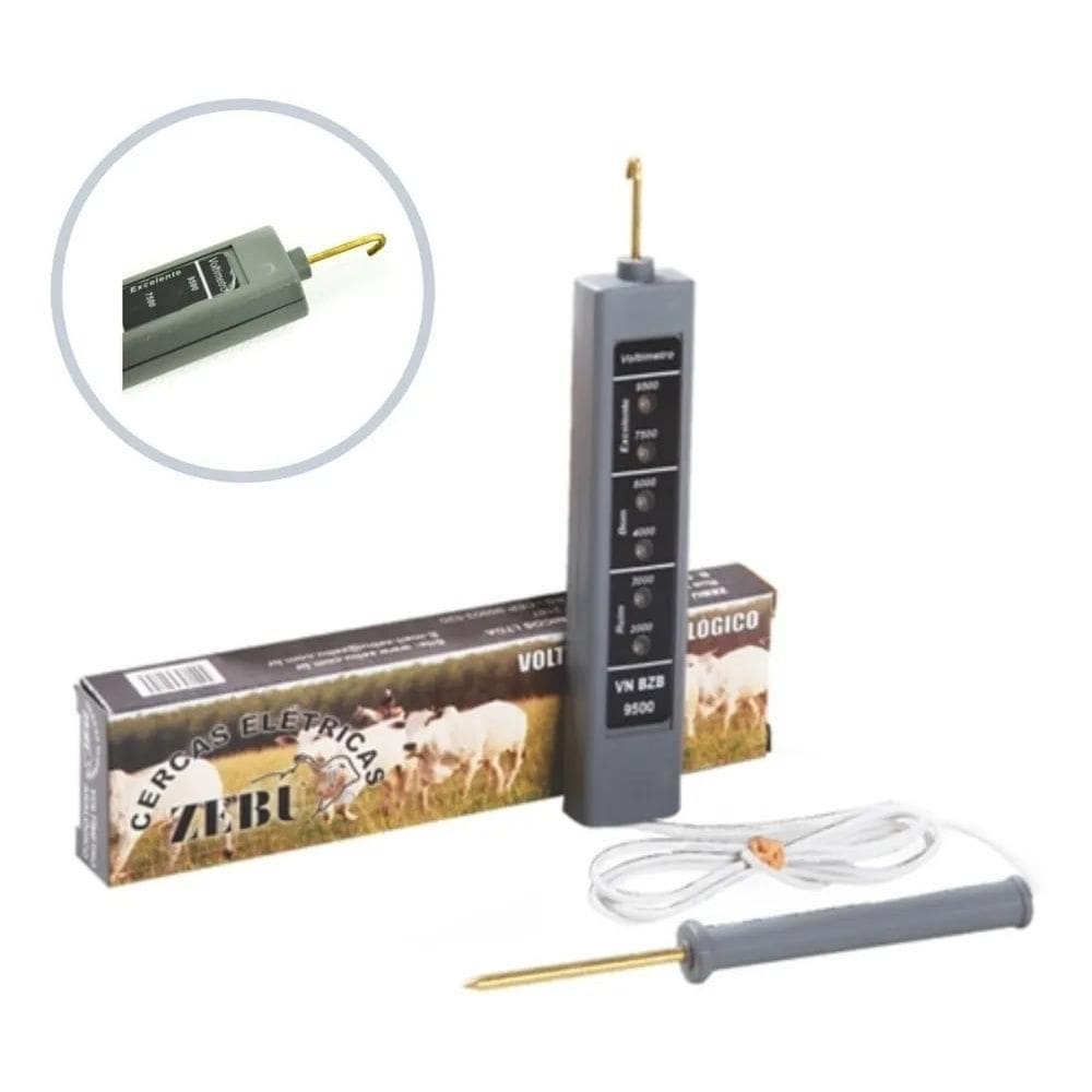 2X Voltímetro Analógico Medidor De Cerca Elétrica Rural Prom