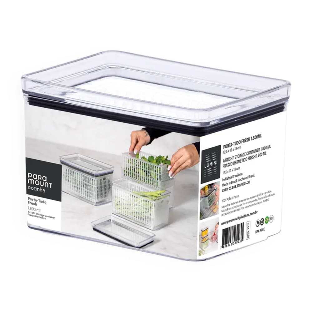 Porta-Tudo Fresh Hermético Lumini 1.800ml 1371 Paramount