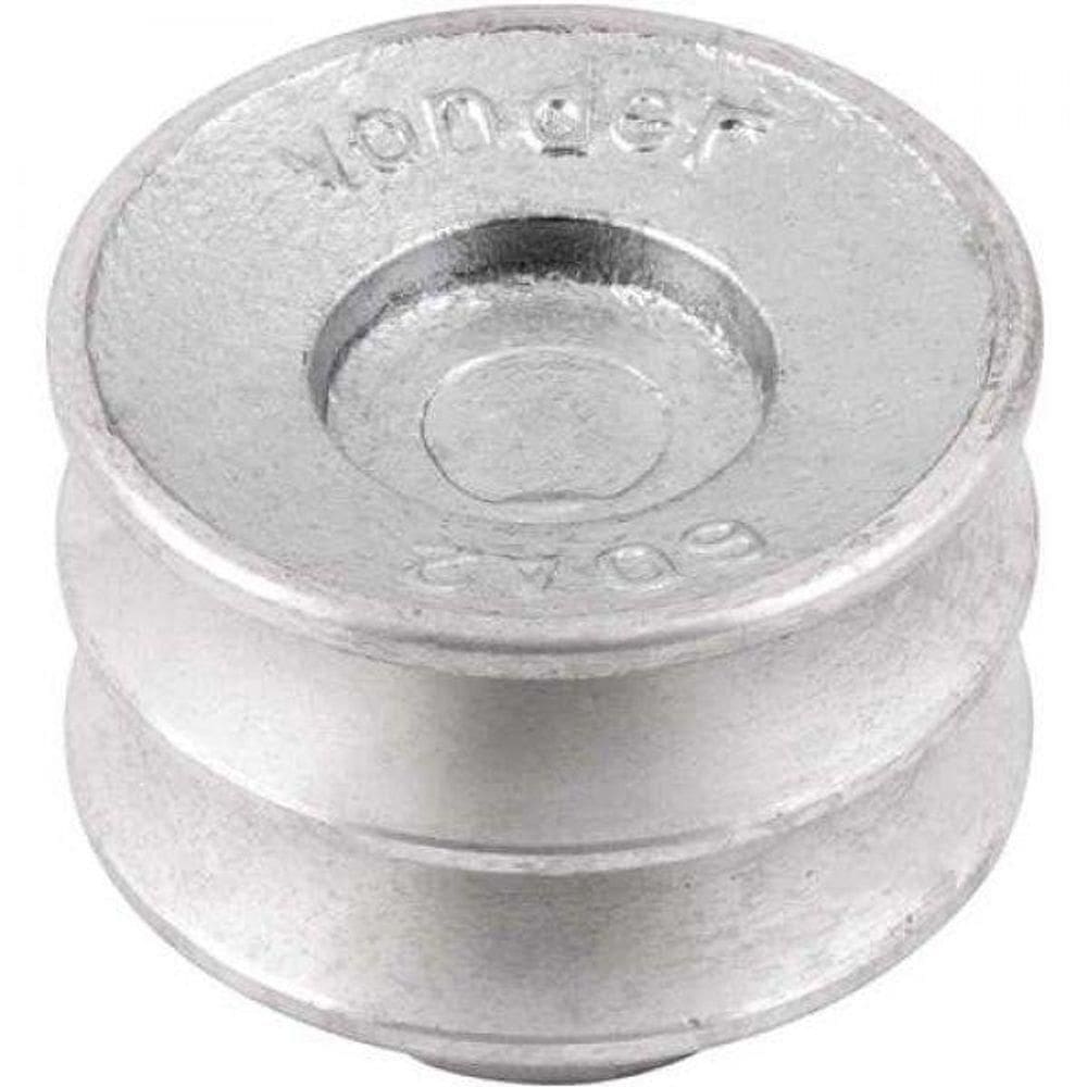 Polia De Alumínio 2 Canais V Perfil A 60mm Sem Furo Vonder