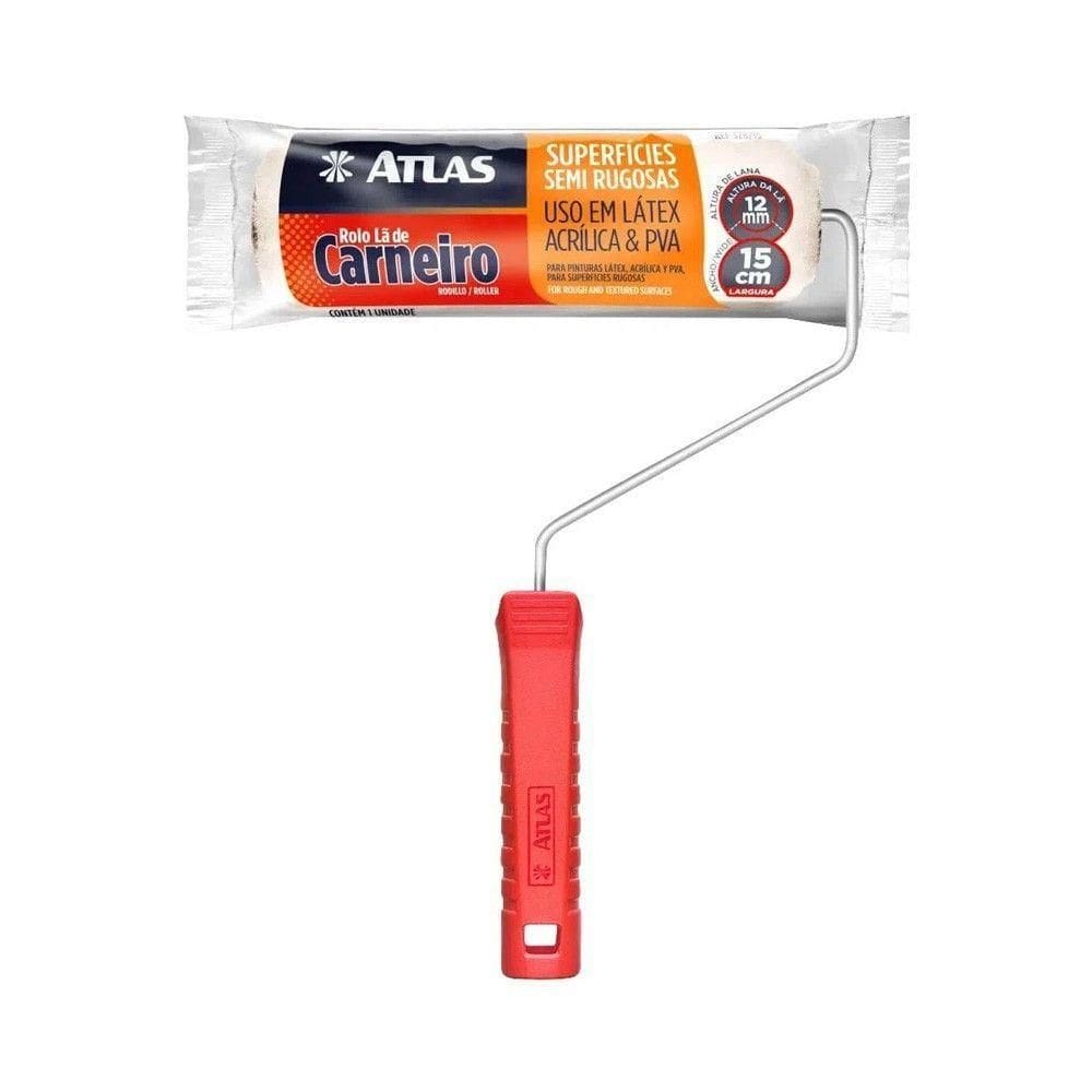 Rolo Lã Carneiro Atlas 15cm - 328-15