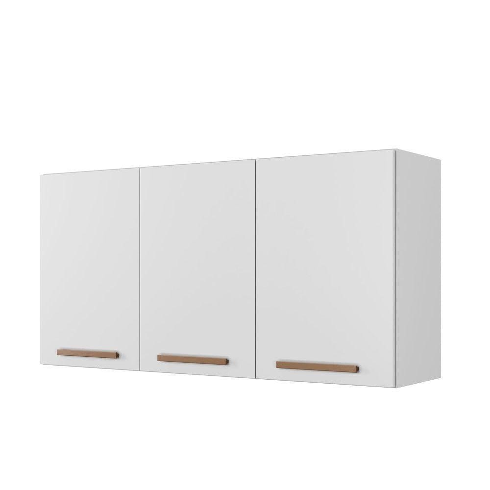 Armário Aéreo Ônix 3 Portas Arte Móveis Branco