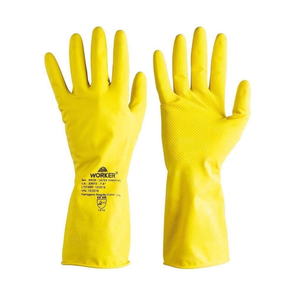 Luva Látex Confort G Amarela