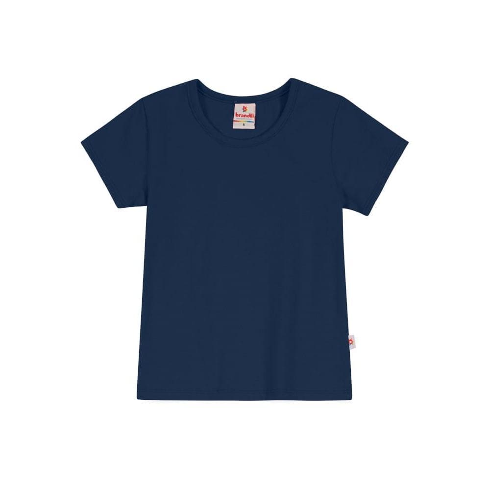Blusa infantil menina em cotton Brandili-Azul