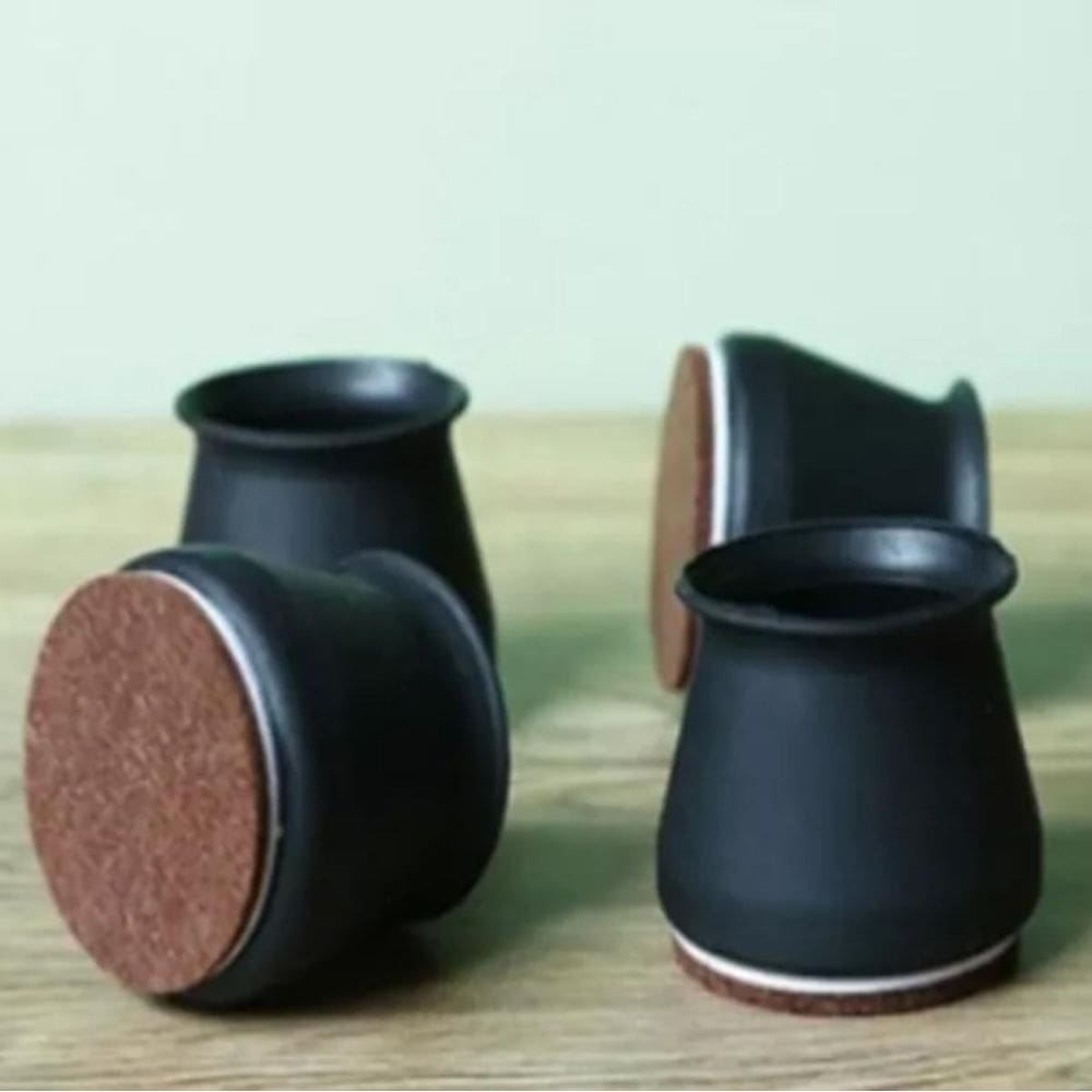 16 Ponteira Cadeira 20Mm A 28Mm Pé Palito Silicone Feltro