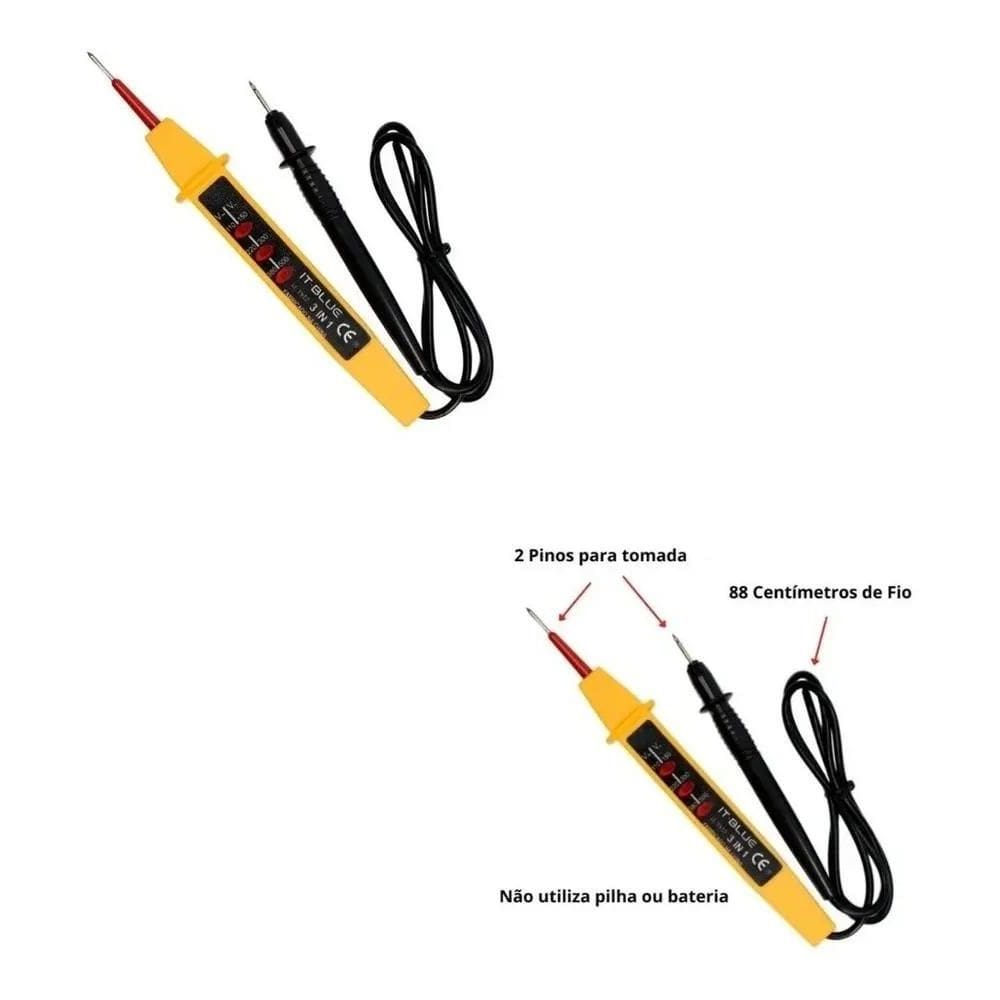 2X Testador Tensão Eletricista Chave Teste Eletrico