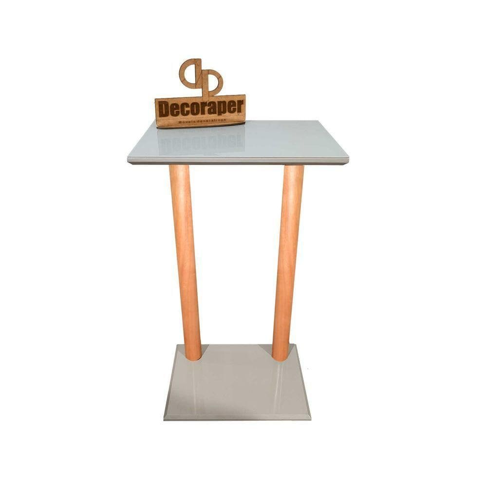 Aproximador De Sofá Laqueado Com Vidro Off White