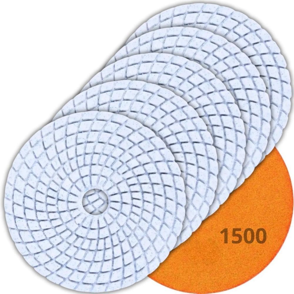 Disco Lixa Diamantada Grão 1500 Polir Mármore Granito 10 Un