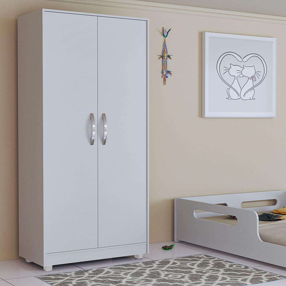 Armário Roupeiro Organizador Com Cabideiro e Prateleiras Internas