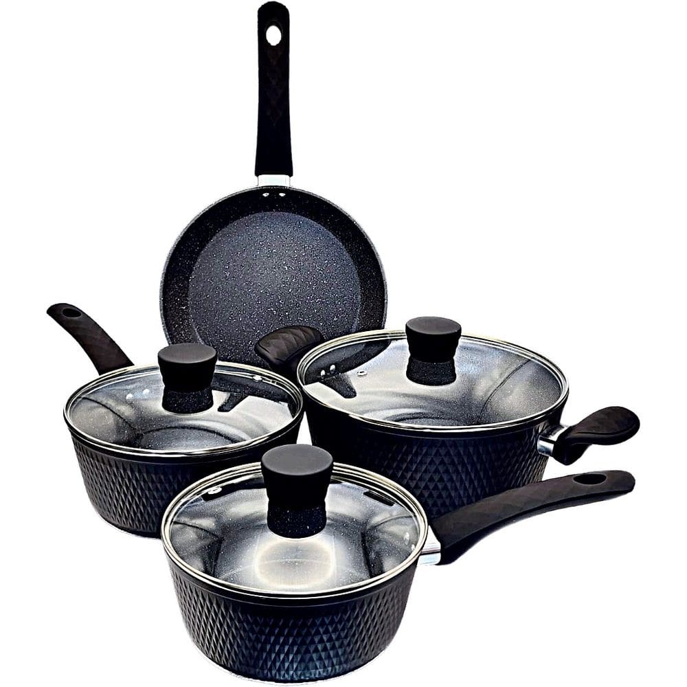 Jogo de Panelas 4 Peças Indução Preta