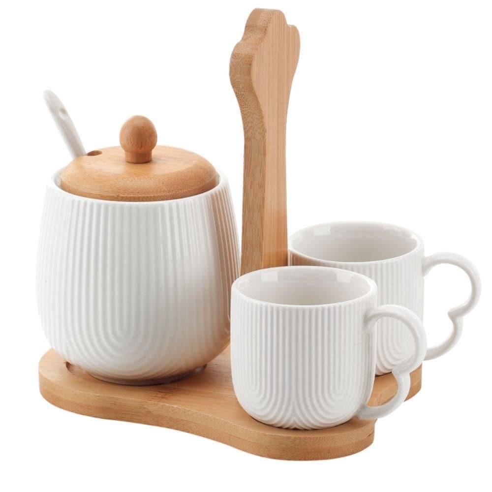 Jogo De Café 4 Peças Com Xicara Açucareiro Oasis Hauskraft U