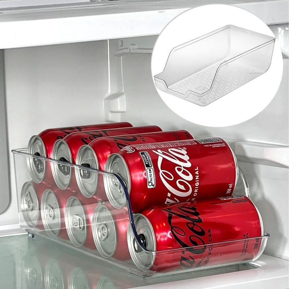 Porta Latas Transp. Translucido De Plastico Uz