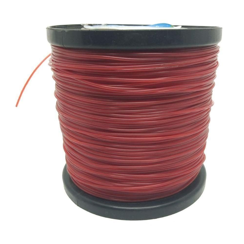 Fio Nylon Supreme Redondo 2,7mm Rolo Com 2,26kg Cor Vermelha