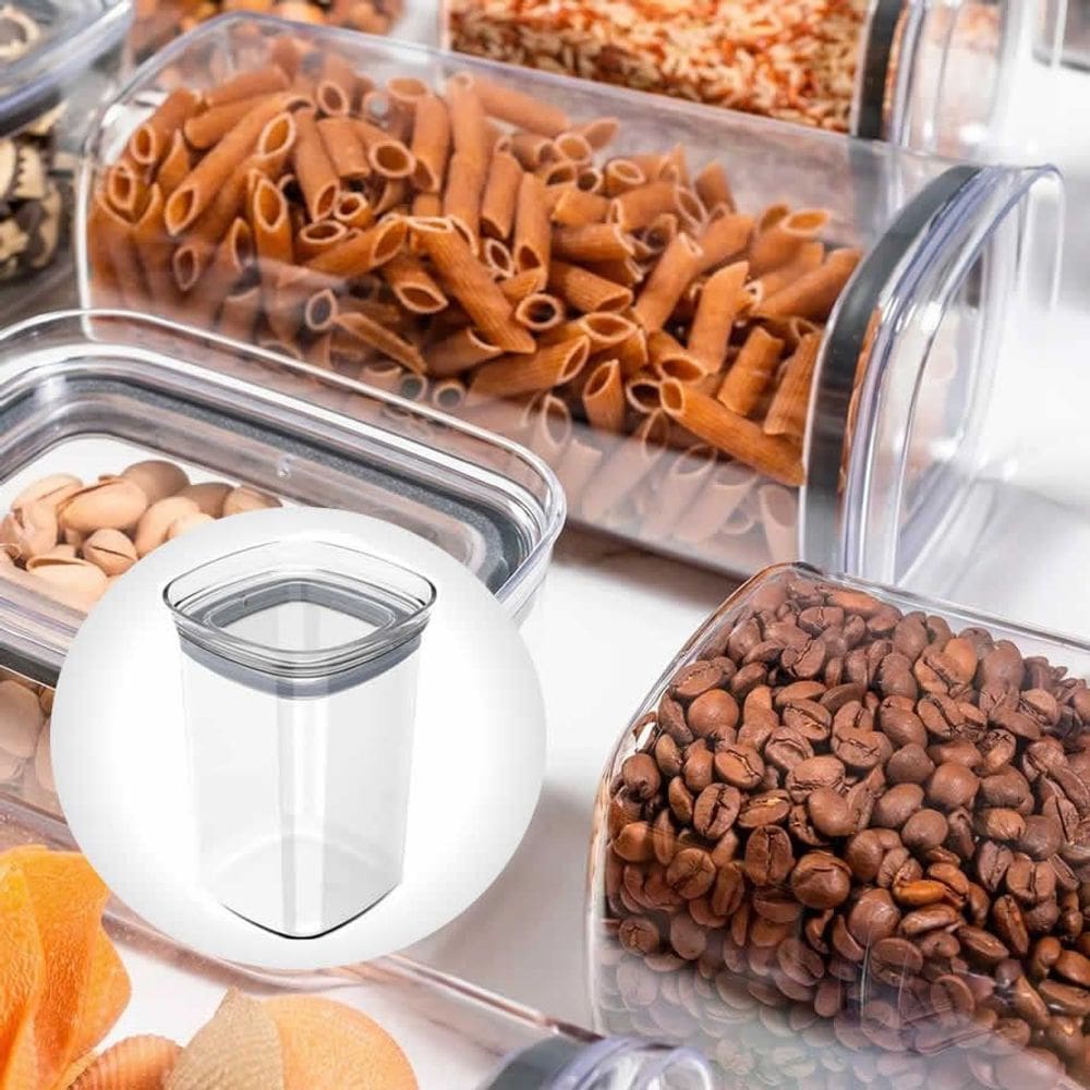 Organizador Hermetico 1,5L Trans/C/Tampa Transparente Uz