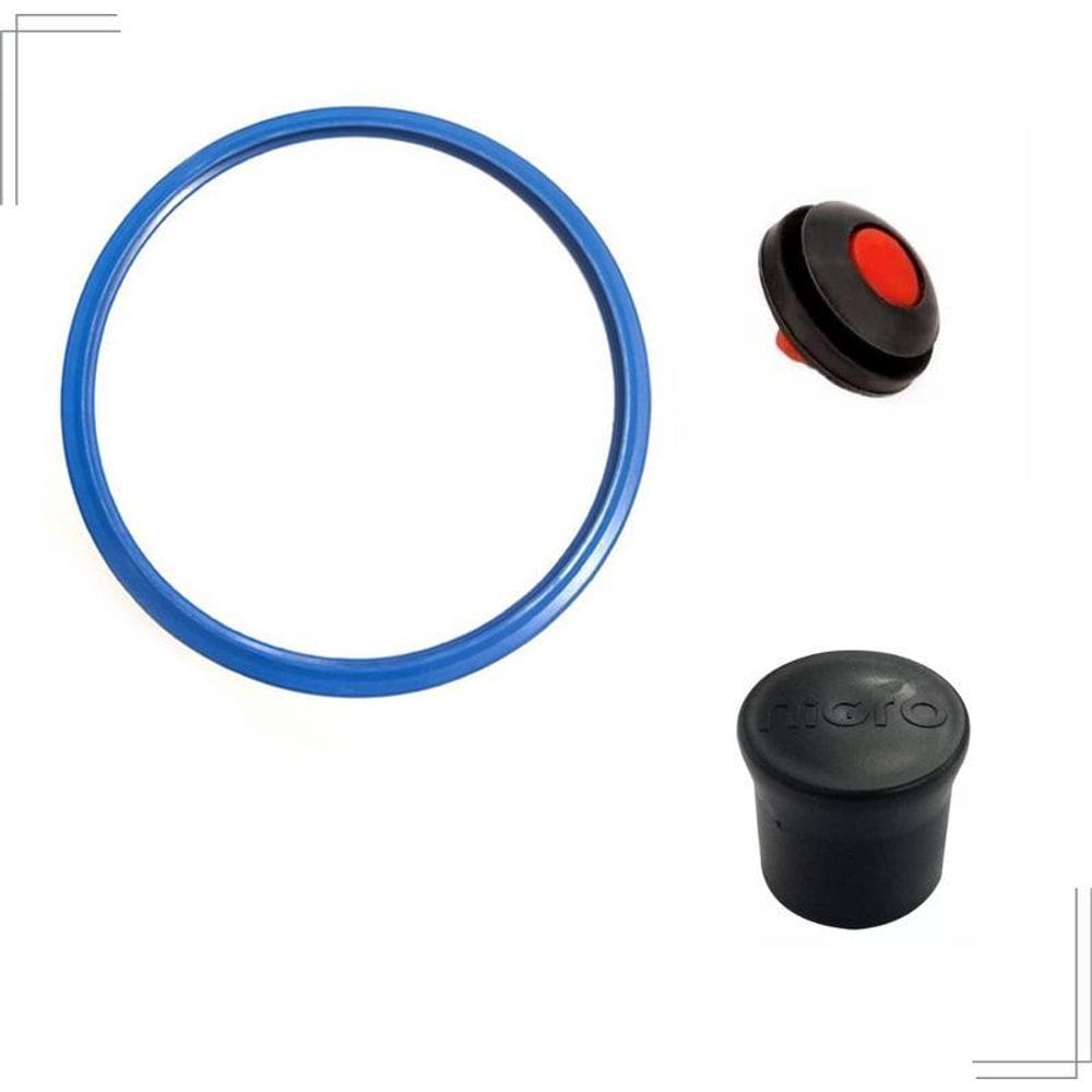 Kit Reparo Borracha Panela Pressão Nigro Press Peso Valvula